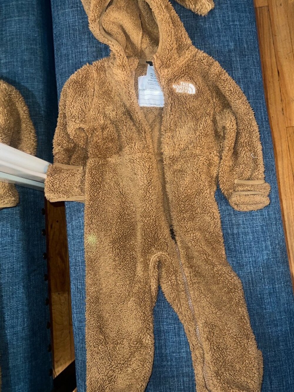 North Face Baby Teddy Onesie and Matching Hat